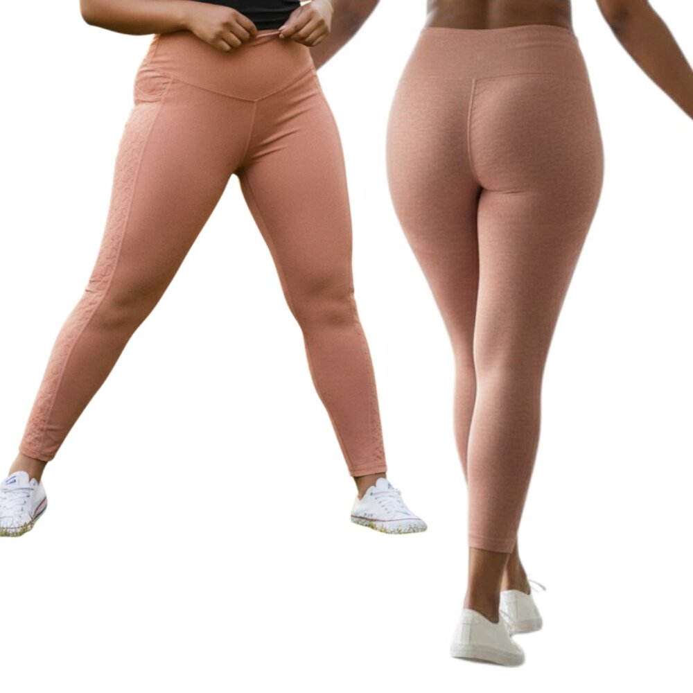 VICTORIA SECRET Copper High Rise Satin Seamless Best Butt Leggings - Size XL